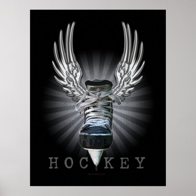 Póster Hockey com asa (Frente)