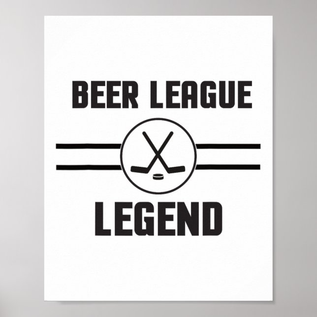 Poster Hockey da Lenda da Liga (Frente)