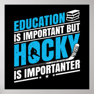 Poster Hockey engraçado é importante