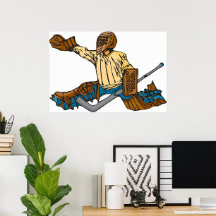 Poster Hockey Goalie