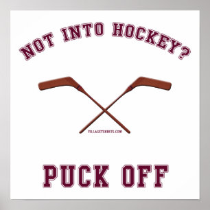Póster Hockey Puck Off