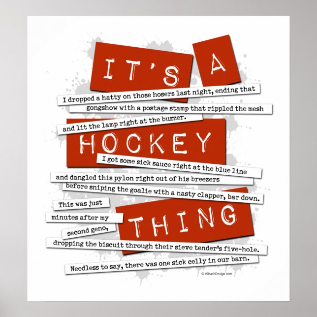 Poster Hockey Slang (Frente)