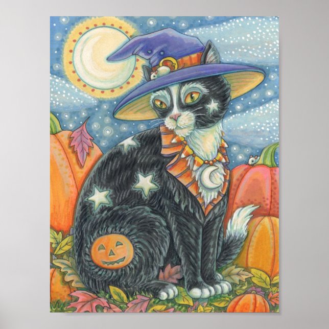 POSTER HOCUS POCUS BLACK CAT, MOUSE HALLOWEPOSTER (Frente)