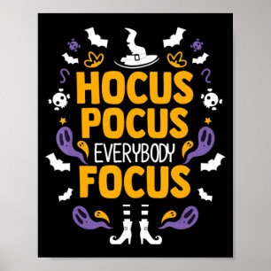 Poster Hocus Pocus Todo mundo foca no Halloween Outfit Ha