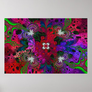 Póster Hodge Podge Floral Abstrato