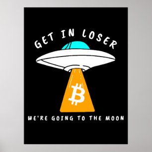 Poster Hodl - Lua - OVNI - BITCOIN - Crypto