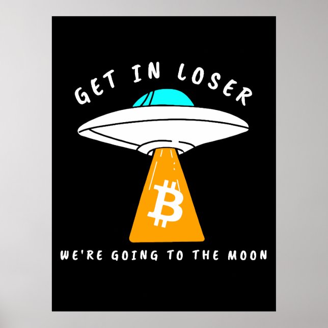 Poster Hodl - Lua - OVNI - BITCOIN - Crypto (Frente)