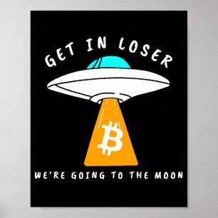 Poster Hodl - Lua - OVNI - BITCOIN - Crypto