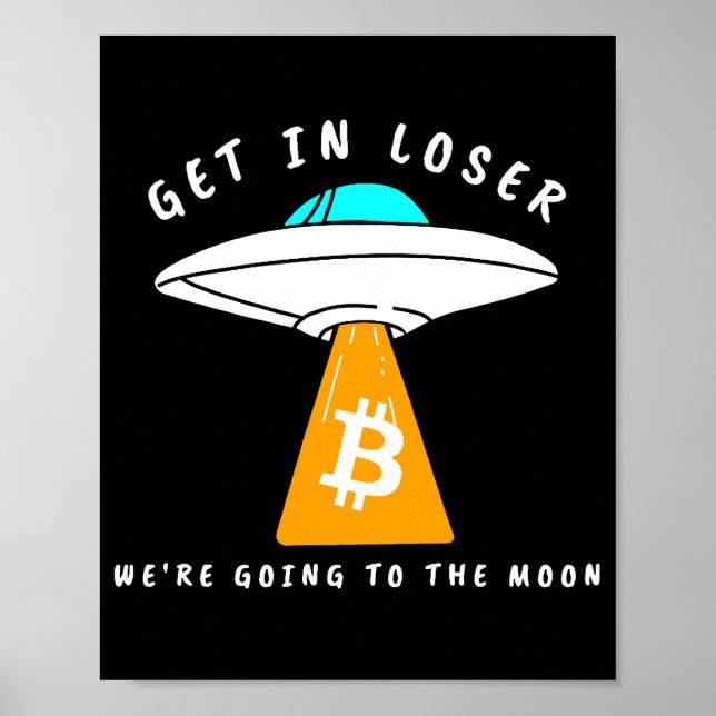 Poster Hodl - Lua - OVNI - BITCOIN - Crypto (Frente)
