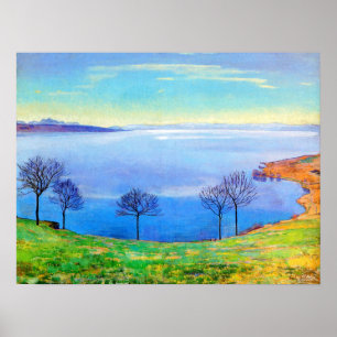 Poster Hodler - Lago Genebra De Chexbres 1898