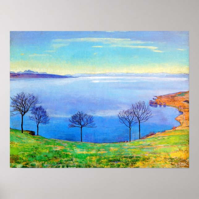 Poster Hodler - Lago Genebra De Chexbres 1898 (Frente)