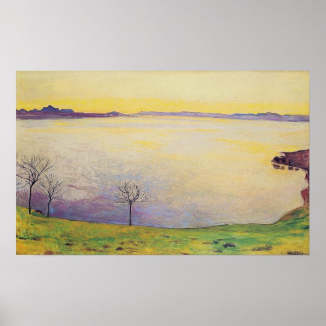Poster Hodler - Lago Genebra De Chexbres 1911 (Frente)
