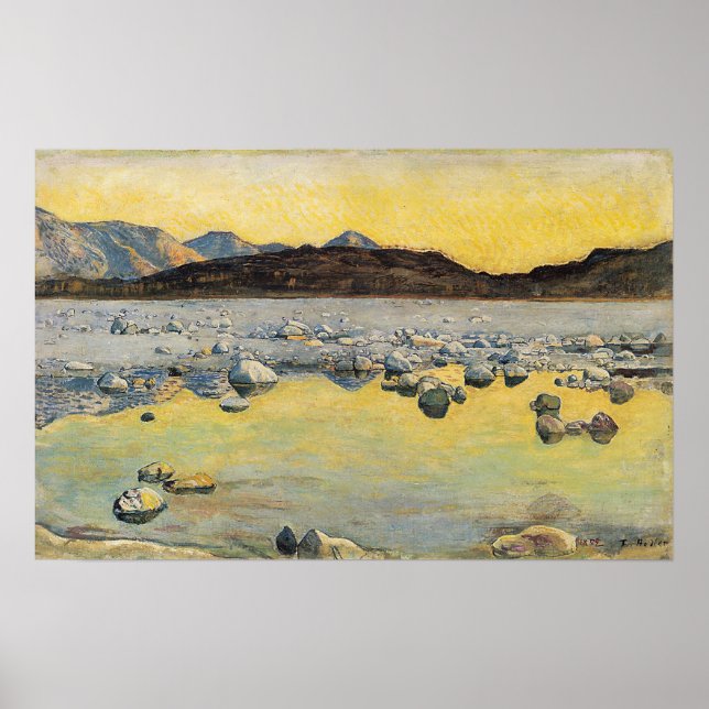 Poster Hodler - Maggiadelta Antes Do Nascer Do Sol 1893 (Frente)