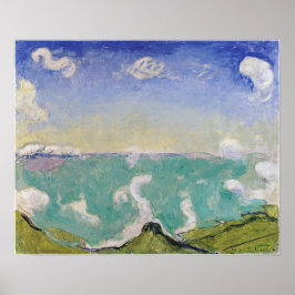 Poster Hodler - Paisagem de Caux com Nuvens Crescentes 19