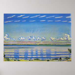 Poster Hodler - Paisagem Rítmica no Lago de Genebra 1908