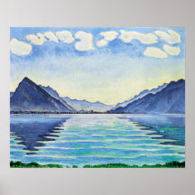 Hodler - Reflexão Simétrica do Lago Thun 1905