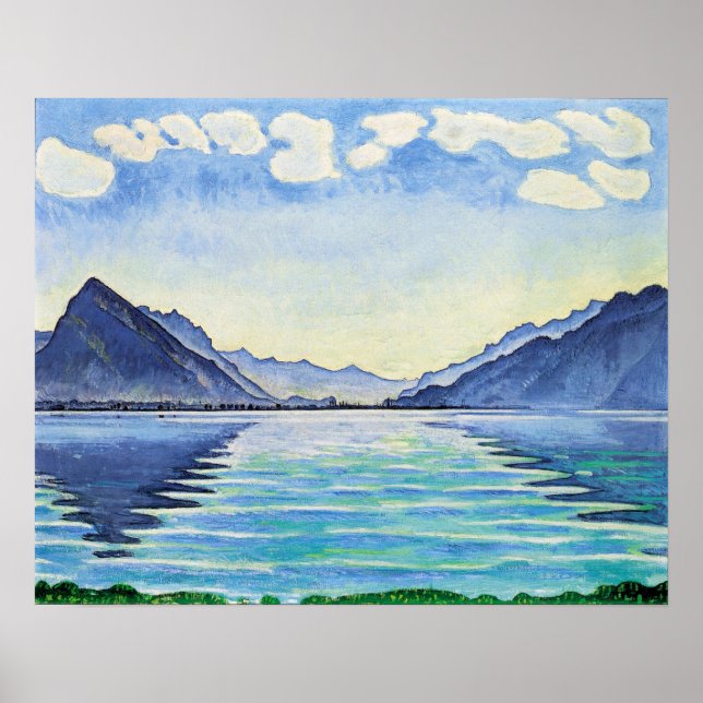 Poster Hodler - Reflexão Simétrica do Lago Thun 1905 (Frente)