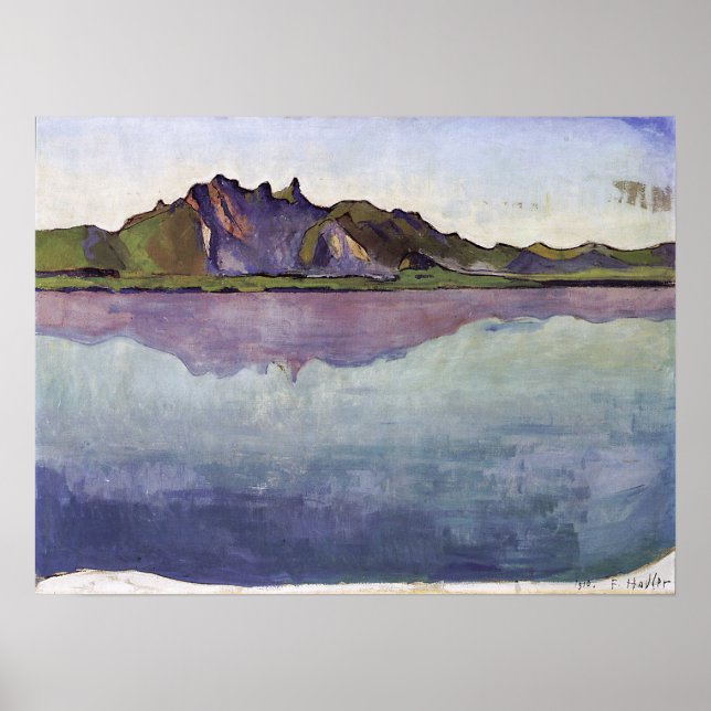 Poster Hodler - Thun Stockhorn Kette 1910 (Frente)