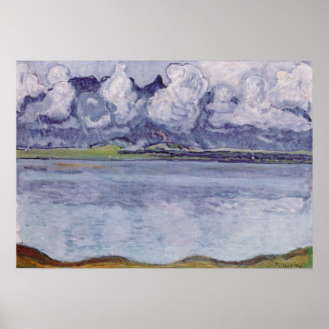 Poster Hodler - Thun Stockhorn Kette Em Nuvens 1912 (Frente)