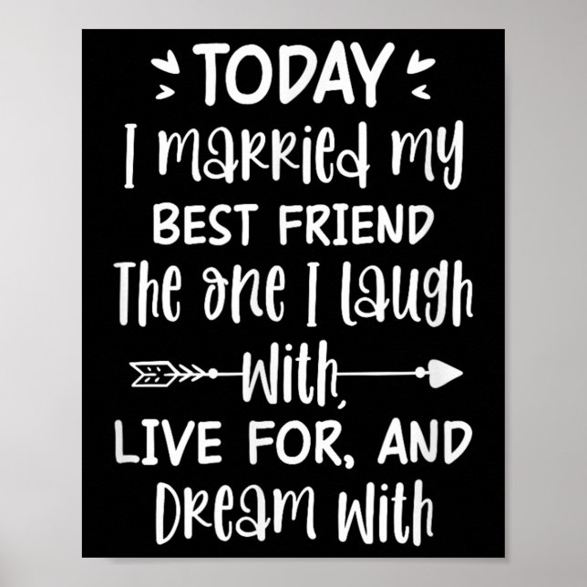 Poster Hoje Casei-Me Com O Meu Melhor Casamento De Noiva  (Frente)