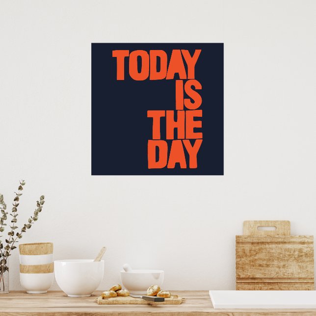 Poster Hoje é o dia (Cozinha)