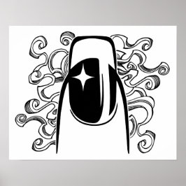 Poster Hoje é o Dia do Cabelo e Unhas