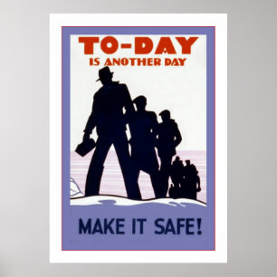 Póster Hoje é um outro Day~Make ele seguro! Segurança d