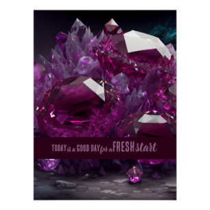 Póster Hoje é uma citação motivacional de início novo do