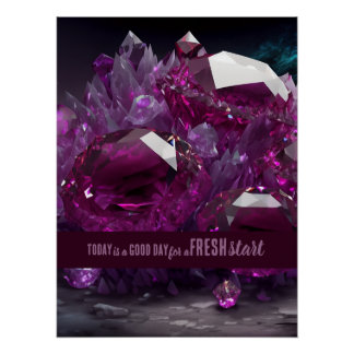 Póster Hoje é uma citação motivacional de início novo do 