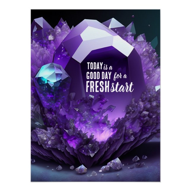 Póster Hoje é uma citação motivacional de início novo do  (Frente)