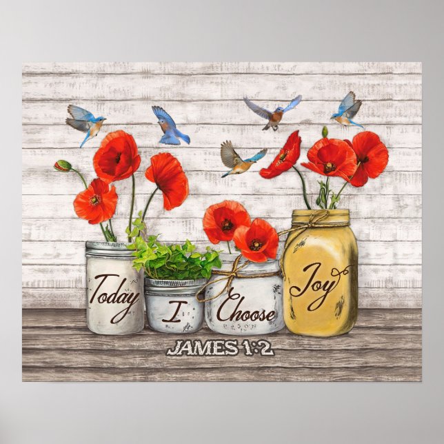 Poster Hoje Escolho Joy Bluebird (Frente)