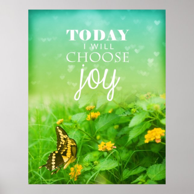 Póster Hoje eu escolho a alegria (Frente)