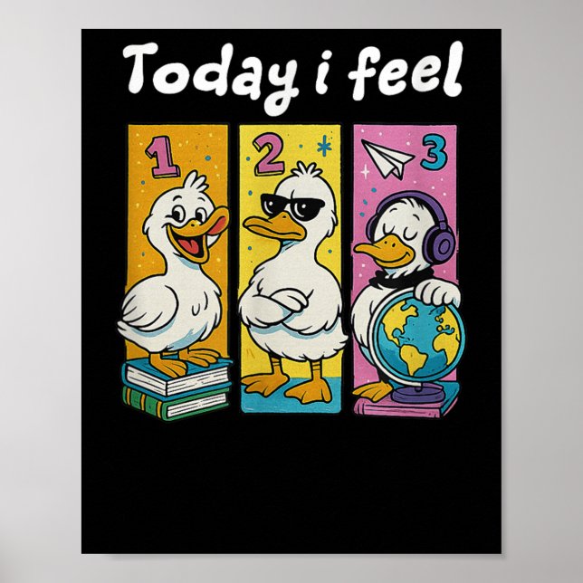Poster Hoje eu sinto voltar à escola para professor  (Frente)