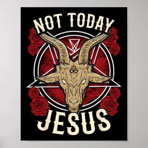 Poster Hoje Jesus I ateu satânico