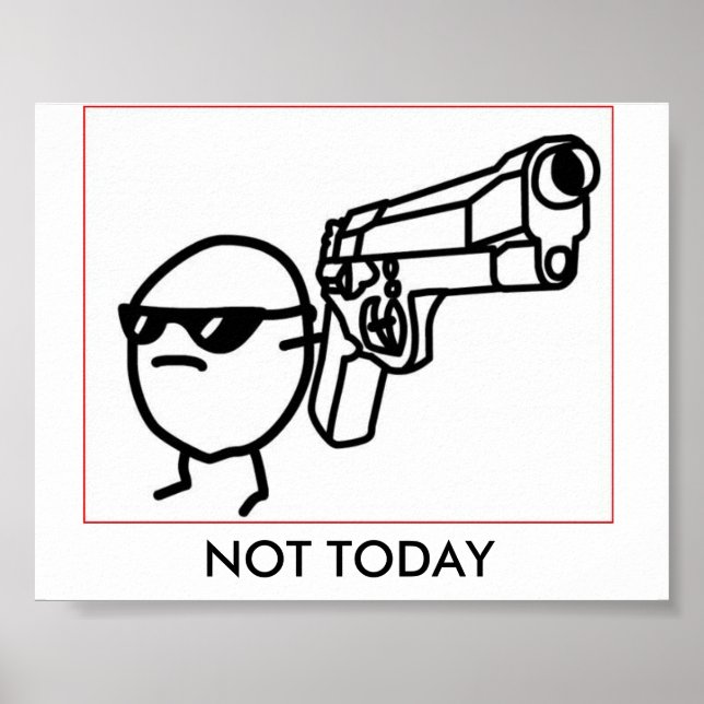POSTER HOJE NÃO (Frente)