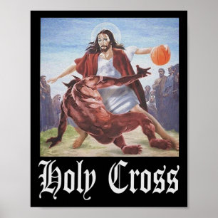 Poster Hoje não é a Satã Jesus cruzando o bolcheque Sagra