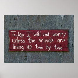 Poster Hoje Não Me Preocuparei.