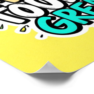 Poster Hoje Ótimo | Arte de Parede Minimalista Inspirador