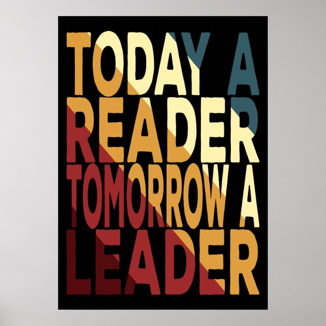 Poster Hoje um Leitor Amanhã um Líder (Frente)