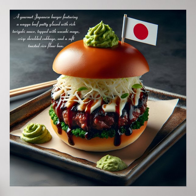 Poster Hokkaido Harmony Burger Indulgence (Frente)