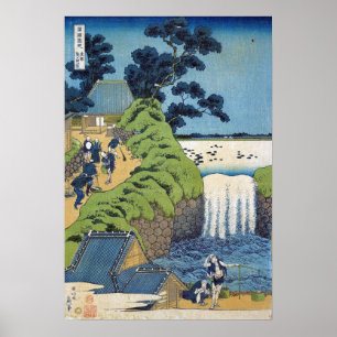Poster Hokusai - Queda De Aoiga Oka