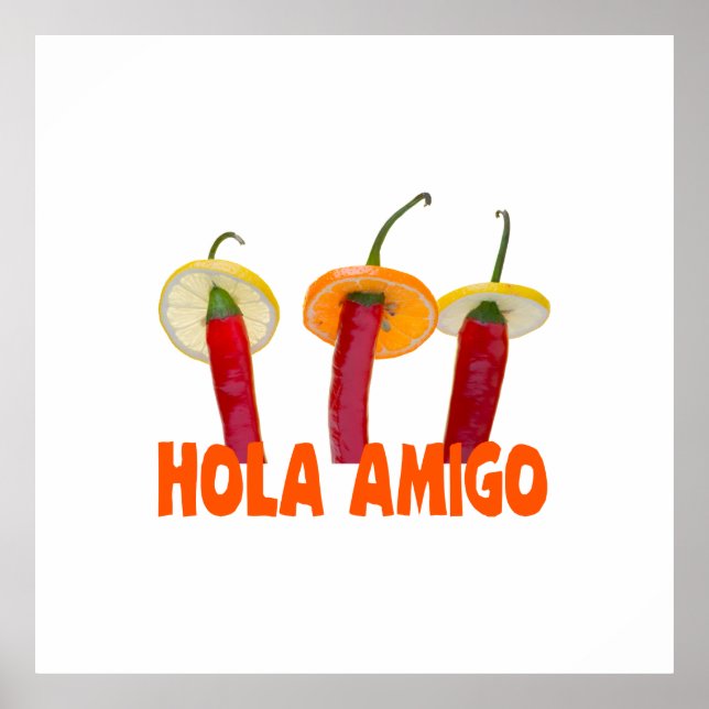 Póster Hola Amigo (Frente)