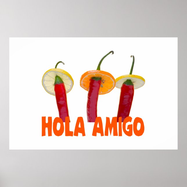 Póster Hola Amigo (Frente)