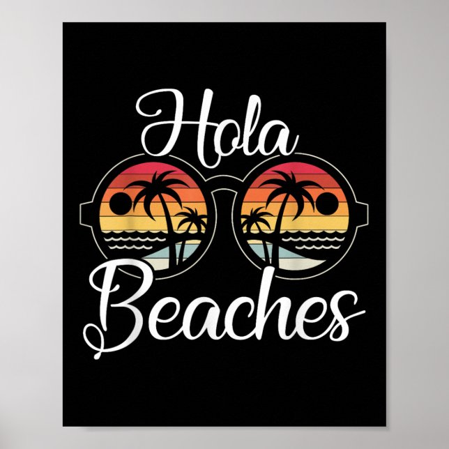 Poster Hola Beaches Férias Casamento Lua de mel (Frente)