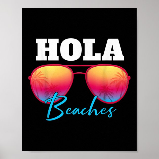 Poster Hola Beaches Summer Vacation Hawaii (Frente)
