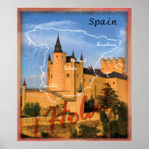 Póster Hola Espanha