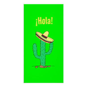 Póster Hola! Saudações Espanholas de Arte Mexicana
