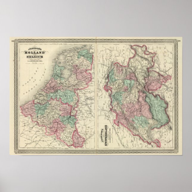 Poster Holanda, Bélgica e Suiça (Frente)