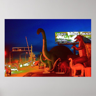 Póster Holbrook Dinossauro-Rte 66
