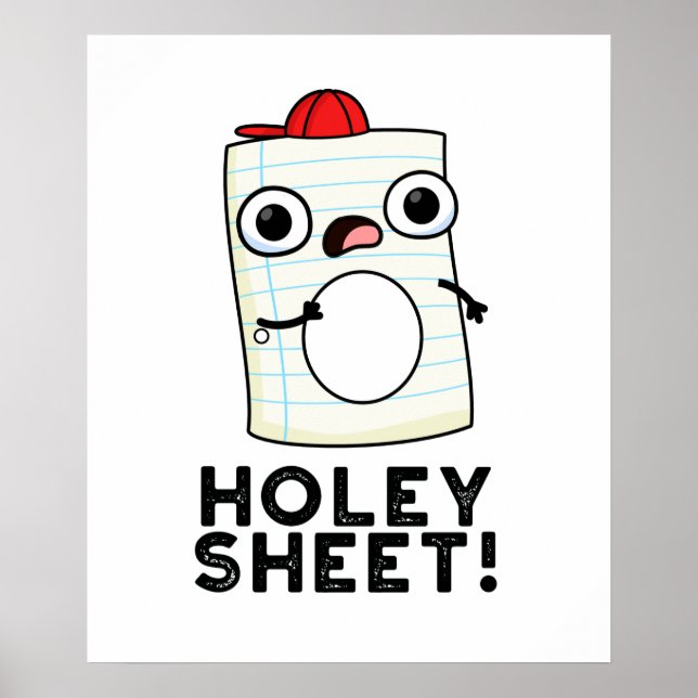 Poster Holey Sheet Funny Paper Pun (Frente)